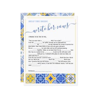 3 Help the Bride Write Her Vows  Game