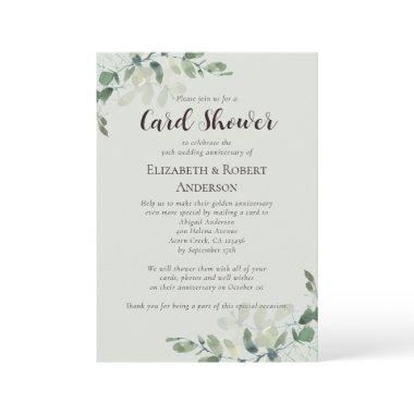 50th Wedding Anniversary  Shower Invitation