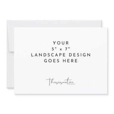 5 x 7"  Printing Landscape Horizontal Template