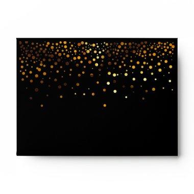 Black Glitter Formal  Envelope