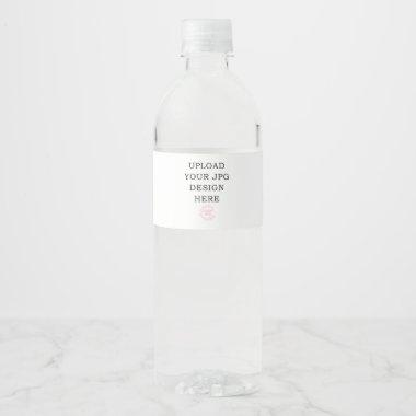 8.25 x 1.75 Printed Water Bottle Label