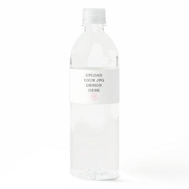 8.25 x 1.75 Printed Water Bottle Label