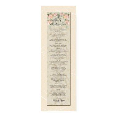 8 x 24 To Build a Lasting Love Cream Damask Roses Poster