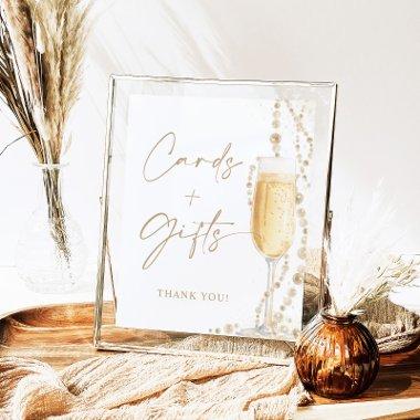 8x10" Pearls And Prosecco  and Gifts Sign