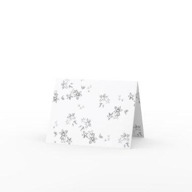a black and white photo of snow flakes thank you