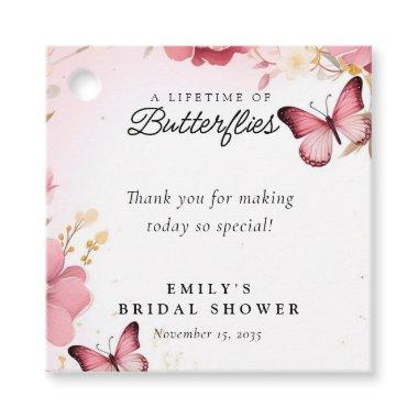 A Lifetime of Butterflies  Favor Tags