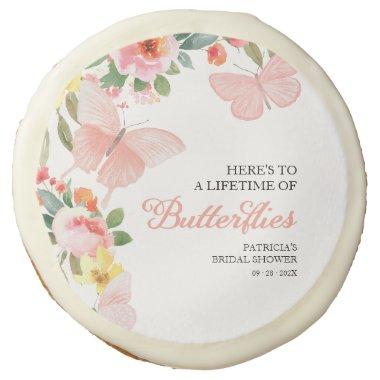 A Lifetime of Butterflies  Floral Sugar Cookie