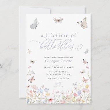 A Lifetime of Butterflies Bridal Shower Invitations