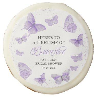 A Lifetime of Butterflies  Purple Sugar Cookie