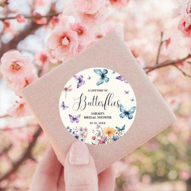 A lifetime of butterflies  Table Classic Round Sticker