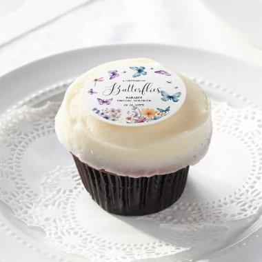 A lifetime of butterflies  Table Edible Frosting Rounds