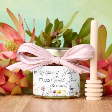 A Lifetime of Butterflies Wildflower  Honey Jar Favors