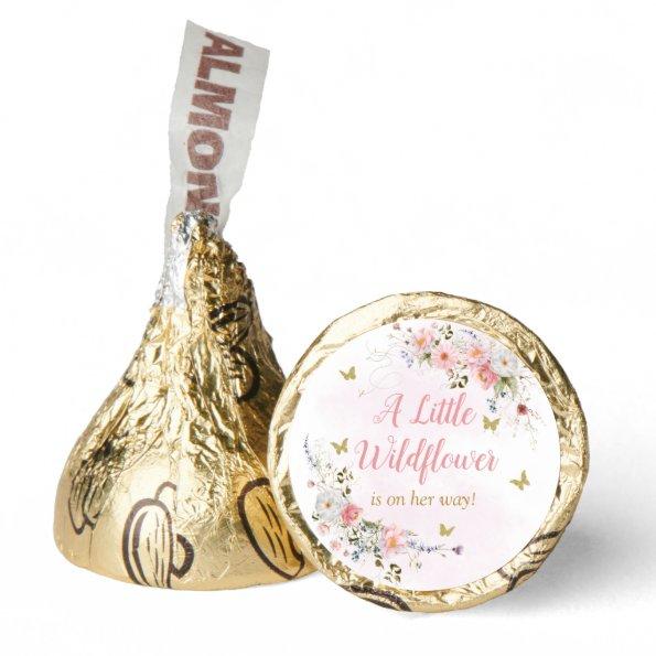 A little Wildflower Blush Pink Girl Baby Shower  Hershey®'s Kisses®