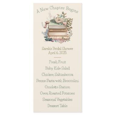 A New Chapter Begins Book  Menu