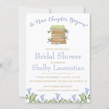 A New Chapter Begins! Book, Reading Bridal Shower Invitations
