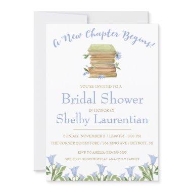 A New Chapter Begins! Book, Reading Bridal Shower Invitations