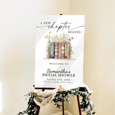 A New Chapter Begins, Book Theme Welcome Sign