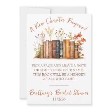 A New Chapter Begins  Guest Book Poem