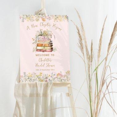 A New Chapter Begins Floral  Welcome Foam Board