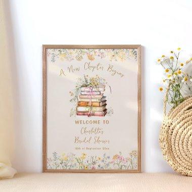 A New Chapter Begins Rustic  Welcome Poster