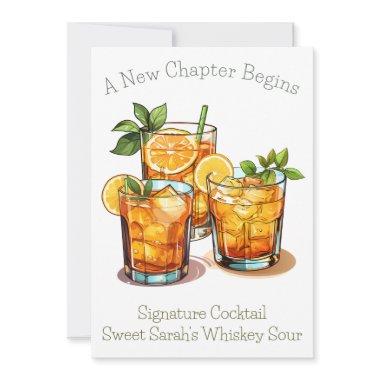 A New Chapter Begins Whiskey Sour Sign