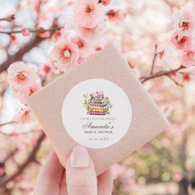 A New Chapter Story Book  Classic Round Sticker