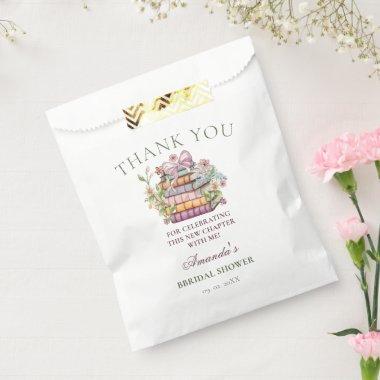 A New Chapter Story Book  Thank You Favor Bag
