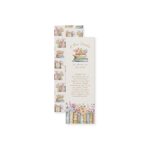 A New Chapter Wildflower Book Bookmark Favor Mini Business