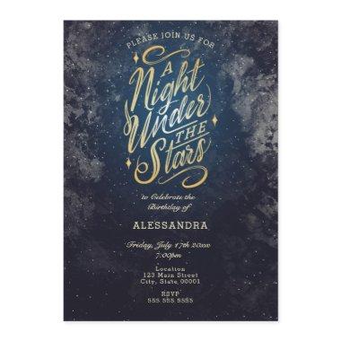 A Night Under the Stars Invitations