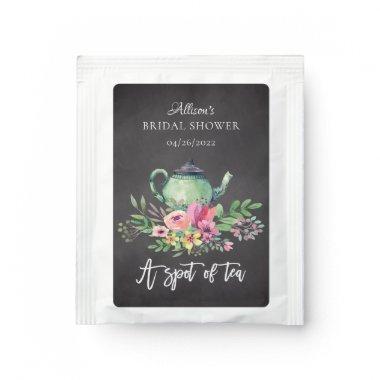 A Spot of Tea Teapot Bridal Shower Tea Bag Drink Mix