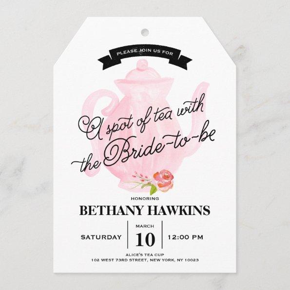 A Spot of Tea with the Bride-to-be | Bridal Shower Invitations