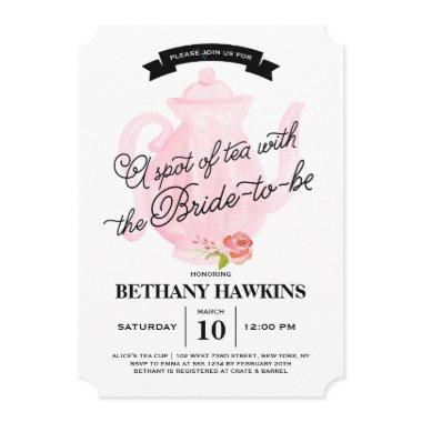 A Spot of Tea with the Bride-to-be |
