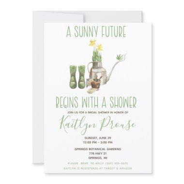 A Sunny Future Begins with a Shower! Gardening
