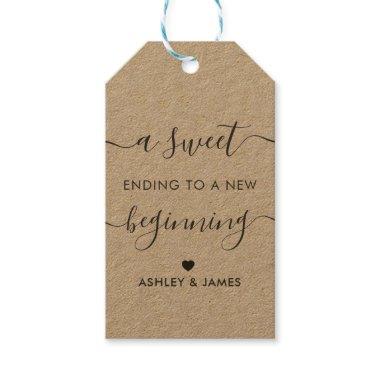 A Sweet Ending to a New Beginning Gift Tag, Kraft Gift Tags