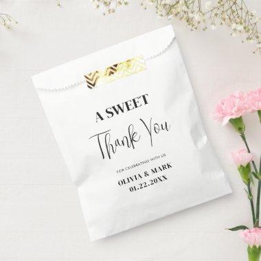 A Sweet Thank You Wedding Bridal Shower Party Favor Bag