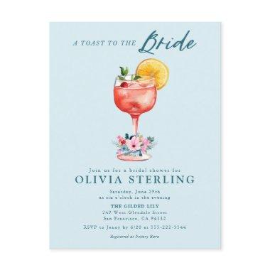 A Toast To The Bride  Invitation Post