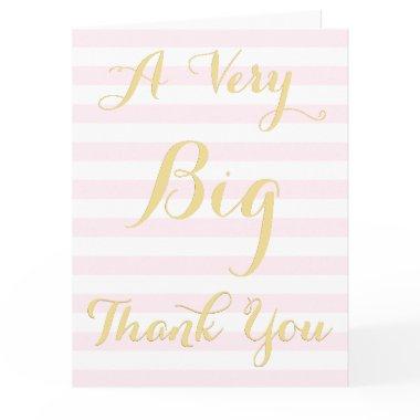 A Very BIG Modern Elegant Script Large Thank You Invitations