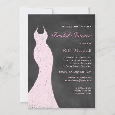 A Vintage Pink Bridal Shower Invitations