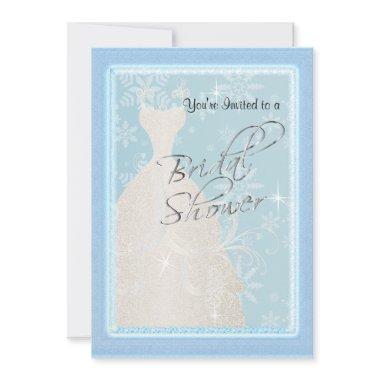 A Winter Bridal Shower Invitations