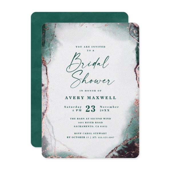 Abstract Ethereal Emerald Green