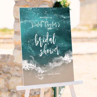 Abstract moody ocean  Welcome Foam Board