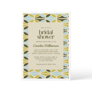 Abstract Shapes Pattern Green Blue