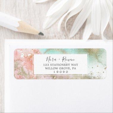 Abstract Summer Watercolor Return Address Label