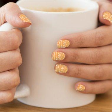 Abstract Wave Lines Pattern Minx Nail Art