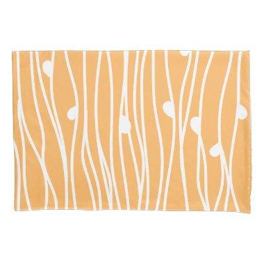Abstract Wave Lines Pattern Pillow Case