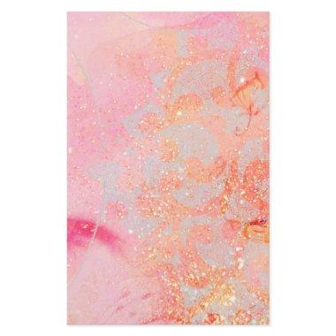 ABSTRACT WAVES ,GOLD ORANGE PINK SPARKLES,SWIRLS STATIONERY