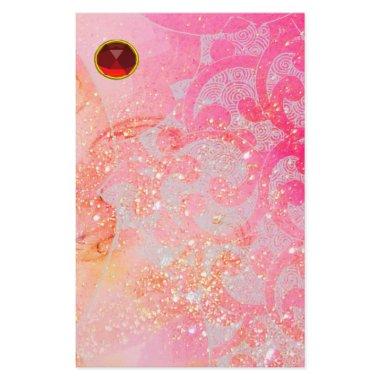 ABSTRACT WAVES,PINK FUCHSIA FLORAL SWIRLS,RED RUBY