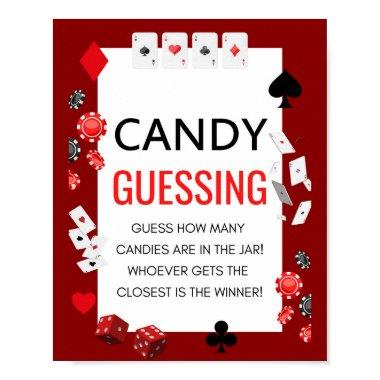Ace Casino Baby Shower Game Sign