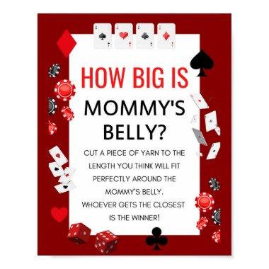 Ace Casino Baby Shower Game Sign