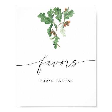 Acorn branch - bridal favors please take one poster